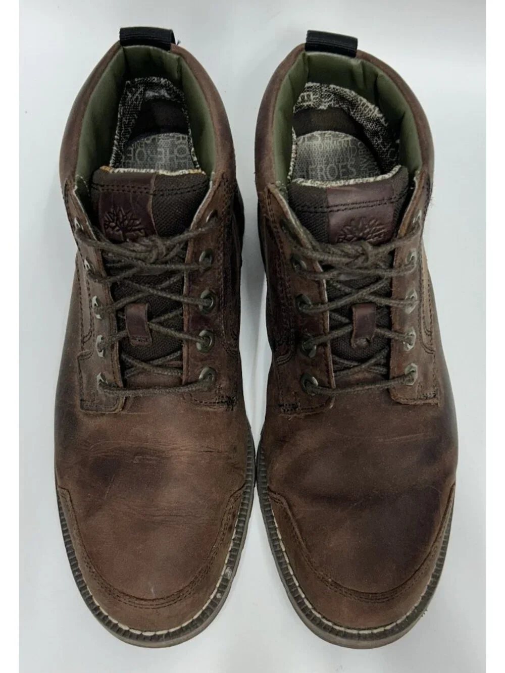 Timberland Mens Larchmont II Chukka Boots Size 8.5 Brown Waterproof A7546 EUC